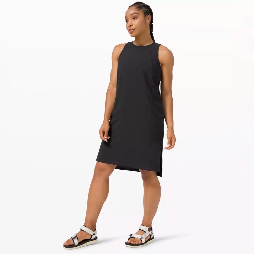 Lululemon | Shift in Time Sleeveless Shift Dress Black Reversible